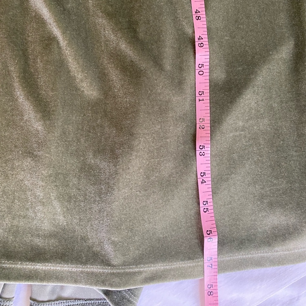 BALTIC BØRN Meghan Sage Green Velour Flutter‎ Sleeve Wrap Dress XXXL - Picture 8 of 8